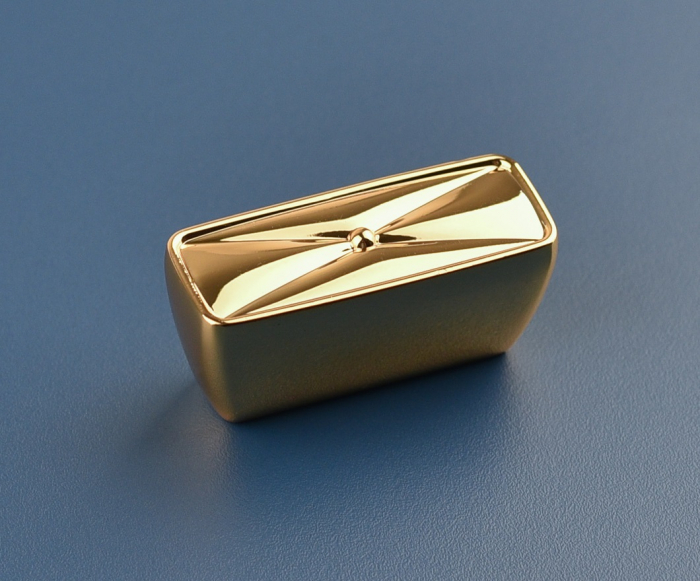 Buton pentru mobila Alan, finisaj aur lacuit CB, 32 mm [5]