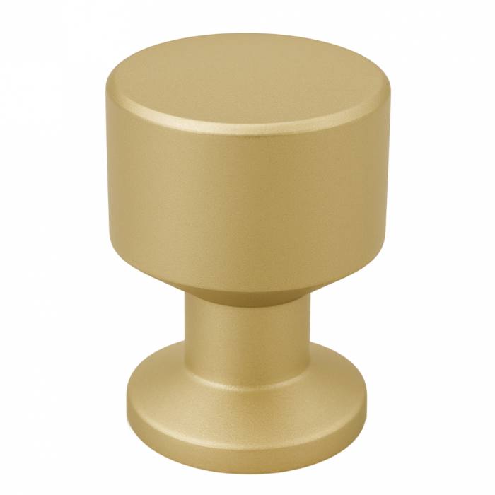 Buton pentru mobila Alaz, finisaj alama satin CB, Ø:22 mm [1]