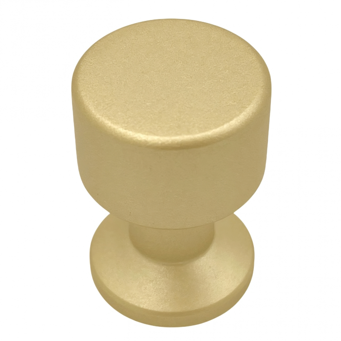 Buton pentru mobila Alaz, finisaj alama satin CB, Ø:22 mm [2]