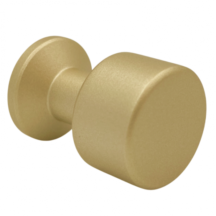 Buton pentru mobila Alaz, finisaj alama satin CB, Ø:22 mm [3]