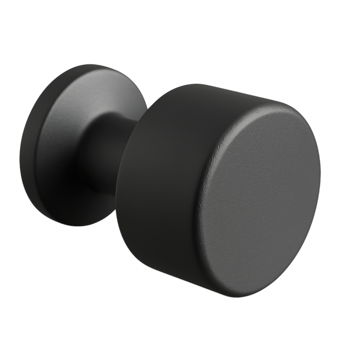 Buton pentru mobila Alaz, finisaj negru mat CB, Ø:22 mm [3]