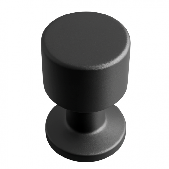 Buton pentru mobila Alaz, finisaj negru mat CB, Ø:22 mm [2]