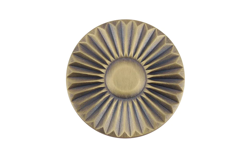 Buton pentru mobila Alper, finisaj alama antichizata periata CB, 16 mm [2]