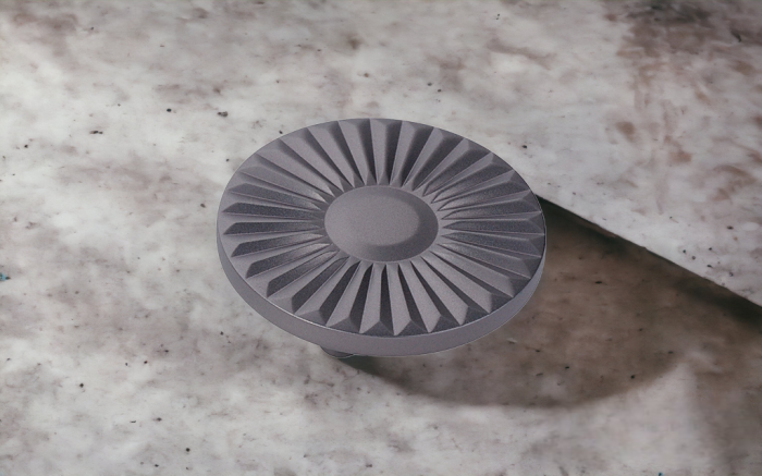 Buton pentru mobila Alper, finisaj negru gun metal CB, 16 mm [3]