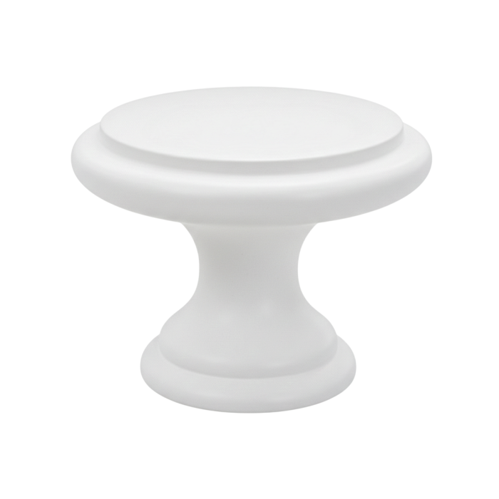 Buton pentru mobila Amber, finisaj alb, D:30 mm [3]