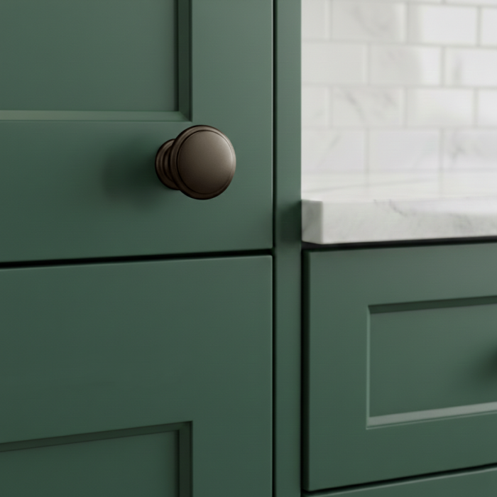 Buton pentru mobila Amber, finisaj bronz alfa, D:30 mm [4]