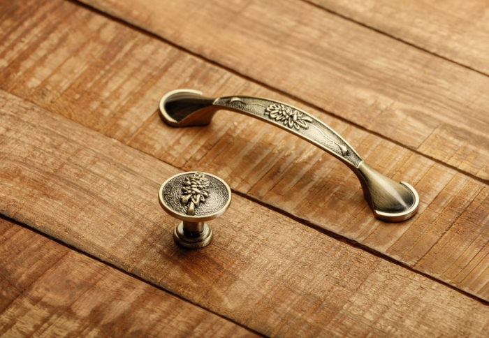 Buton pentru mobila Ardea, alama antichizata periata GT, D:27.5 mm [4]