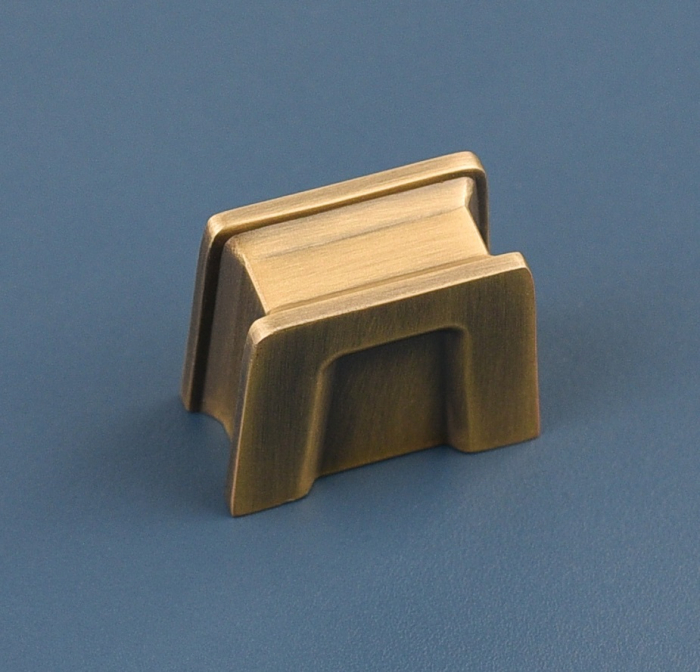 Buton pentru mobila Aron, finisaj alama antichizata periata CB, 16 mm [5]