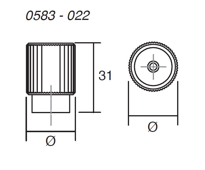 Buton pentru mobila Arpa, finisaj alama intunecata periata, D:22 mm [4]