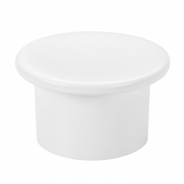 Buton pentru mobila Aspen, finisaj alb, D:48 mm [2]