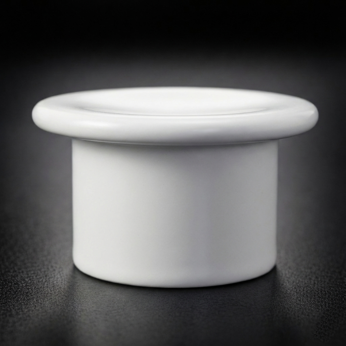 Buton pentru mobila Aspen, finisaj alb, D:48 mm [4]