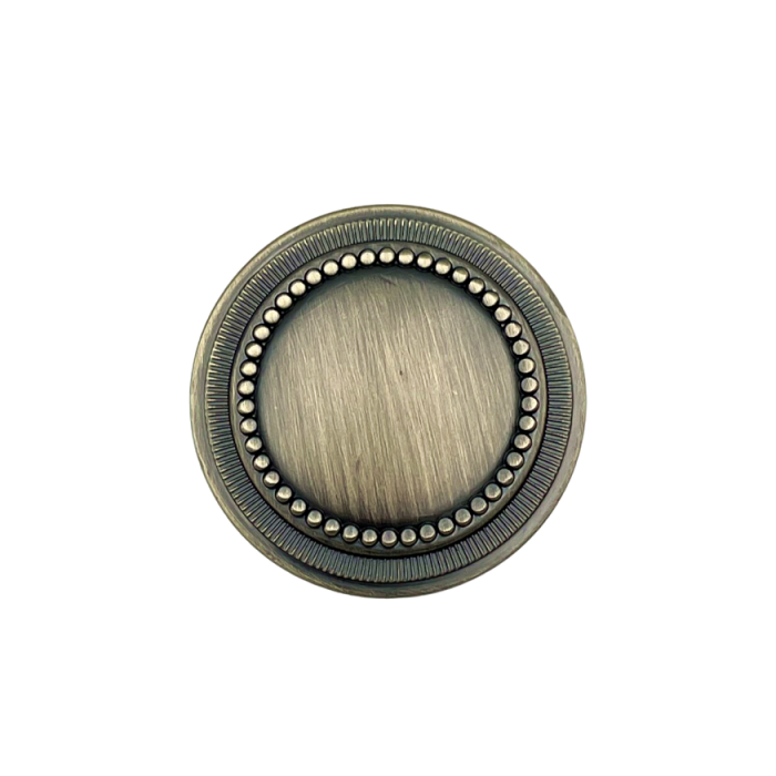 Buton pentru mobila Baroc, finisaj alama antichizata periata, D:32 mm [3]