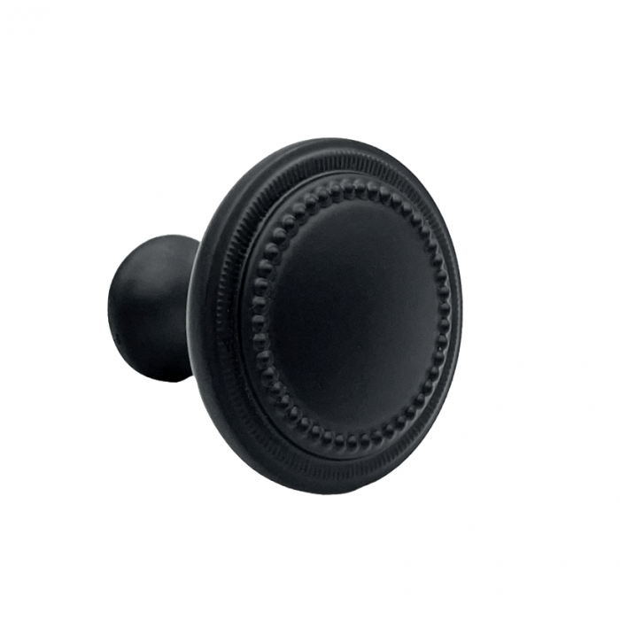 Buton pentru mobila Baroc, finisaj negru mat, D:32 mm [2]
