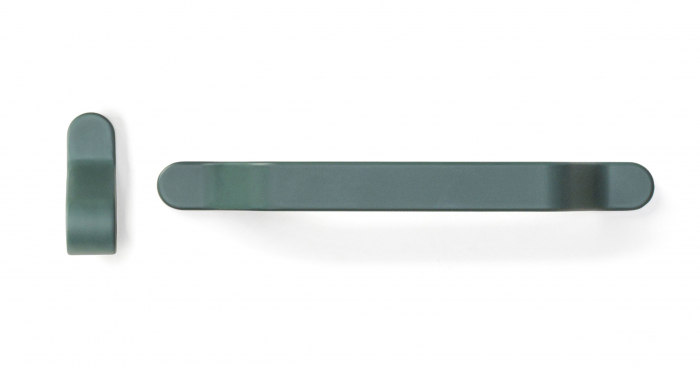 Buton pentru mobila Belt, finisaj verde forest, 63.5x22 mm [6]