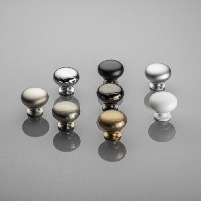 Buton pentru mobila Berga, finisaj negru mat GT, D:32.5 mm [4]