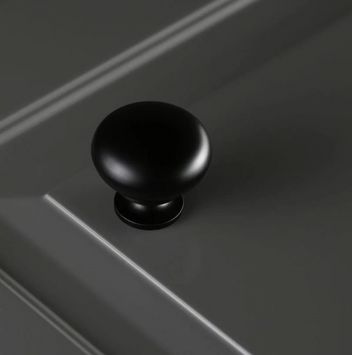 Buton pentru mobila Berga, finisaj negru mat GT, D:32.5 mm [3]