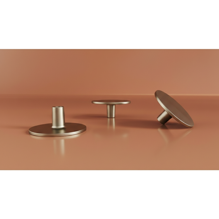 Buton pentru mobila Botone, finisaj nichel velveto, D:40 mm [3]