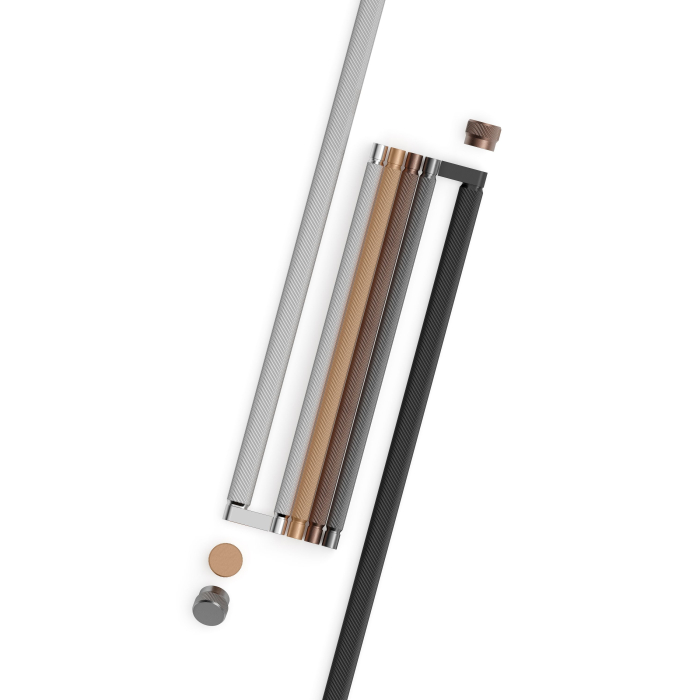 Buton pentru mobila Brooklyn Big, finisaj bronz periat, D:40 mm [10]