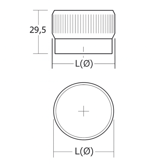 Buton pentru mobila Brooklyn Big, finisaj bronz periat, D:40 mm [9]