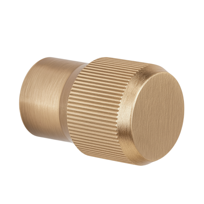 Buton pentru mobila Brooklyn, finisaj alama cava periata, D:20 mm [4]