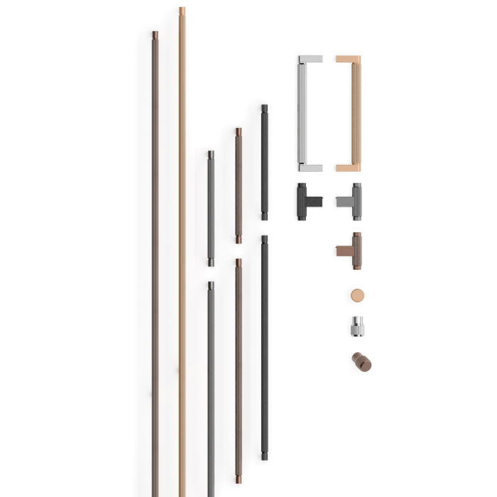 Buton pentru mobila Brooklyn, finisaj bronz periat, D:20 mm [9]