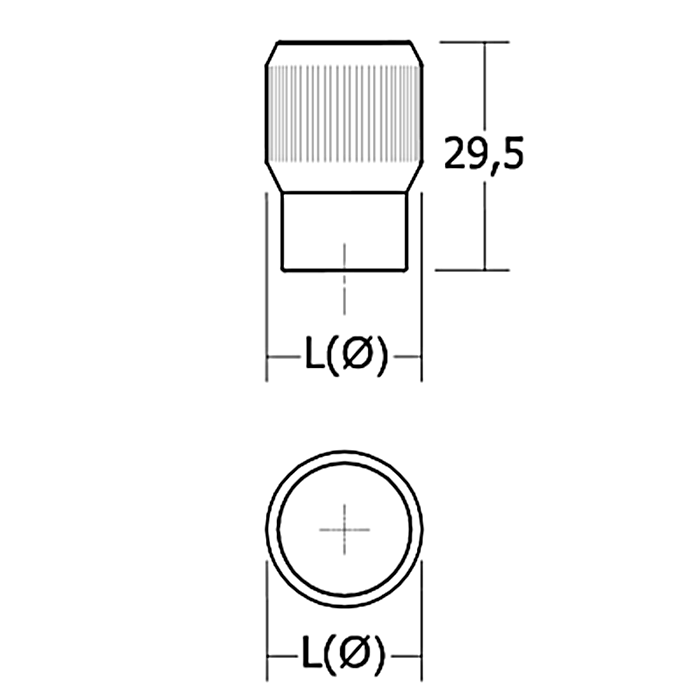 Buton pentru mobila Brooklyn, finisaj nichel lucios, D:20 mm [4]
