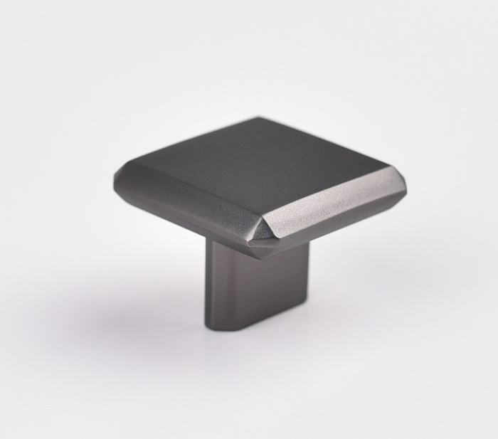 Buton pentru mobila Carli, finisaj negru gun metal CB, 16 mm [3]