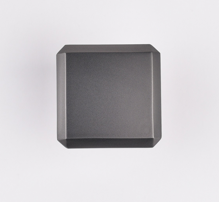 Buton pentru mobila Carli, finisaj negru gun metal CB, 16 mm [2]
