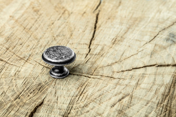 Buton pentru mobila Cento, finisaj argint antichizat GT, D:28 mm [2]