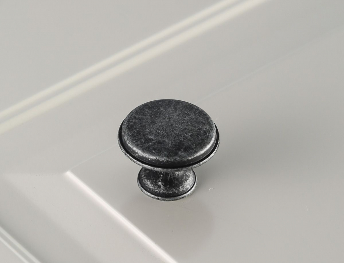 Buton pentru mobila Cento, finisaj argint antichizat GT, D:28 mm [3]