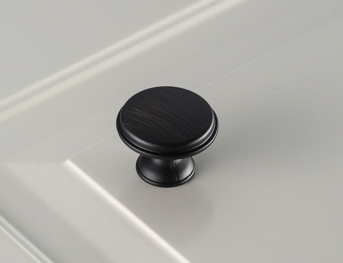 Buton pentru mobila Cento, finisaj cupru antichizat GT, D:28 mm [3]
