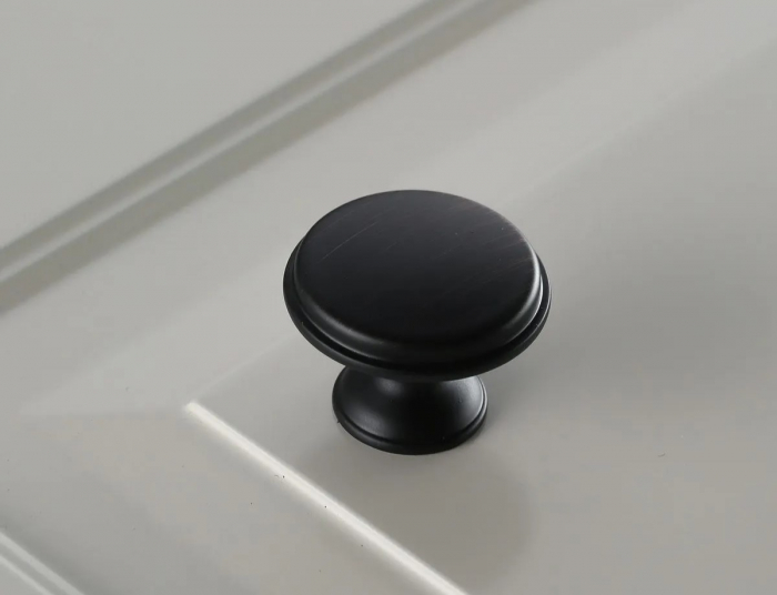 Buton pentru mobila Cento, finisaj negru mat GT, D:28 mm [2]