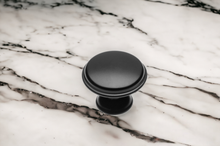 Buton pentru mobila Cento, finisaj negru mat GT, D:28 mm [3]