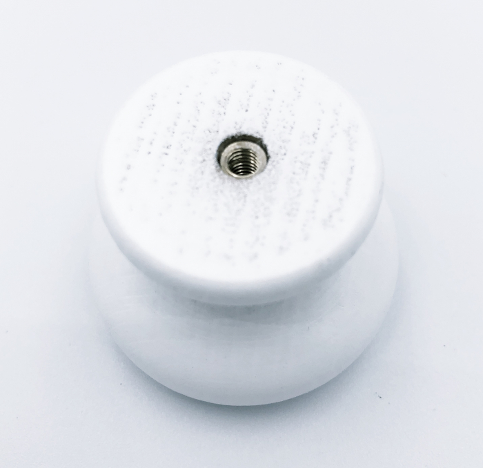 Buton pentru mobila, Clock5 450BL24, finisaj alb, D:40 mm [3]