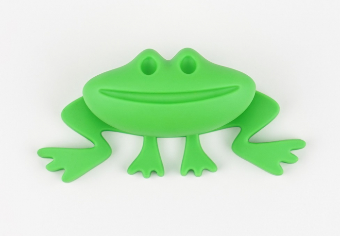 Buton pentru mobila copii Joy Broscuta, finisaj verde CB, 32 mm [2]