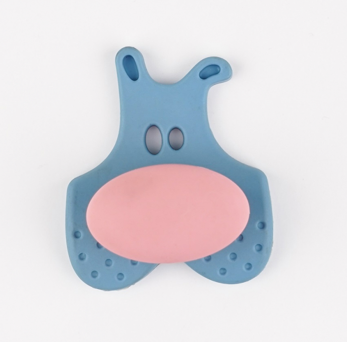 Buton pentru mobila copii Joy Catel, finisaj bleu cu nasuc roz CB, 30 mm [2]