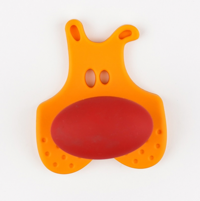 Buton pentru mobila copii Joy Catel, finisaj portocaliu cu nasuc rosu CB, 30 mm [2]