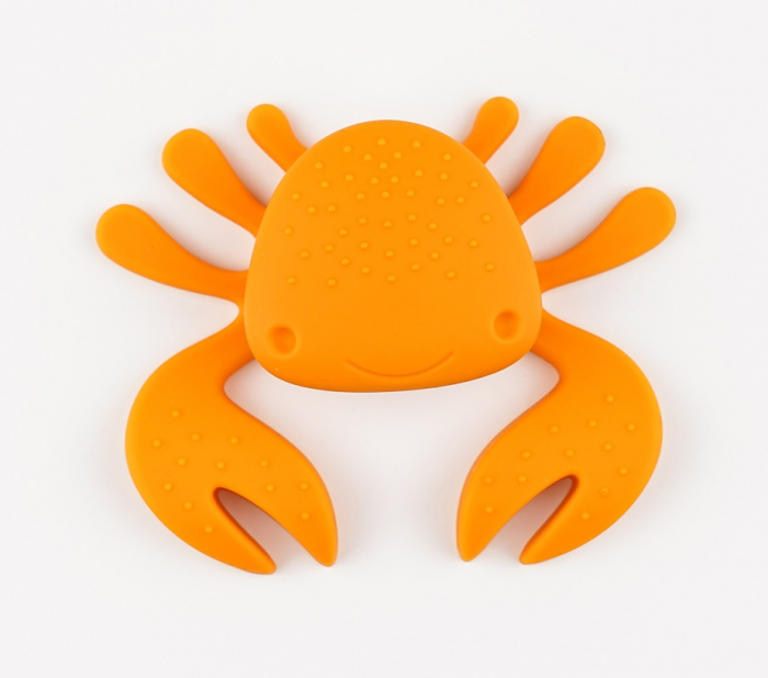 Buton pentru mobila copii Joy Crab, finisaj portocaliu cu clesti portocalii CB, 25 mm [2]