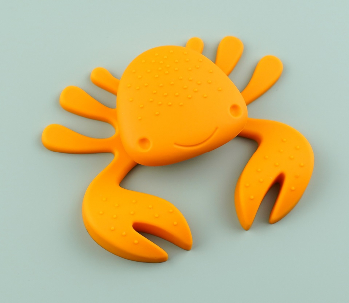 Buton pentru mobila copii Joy Crab, finisaj portocaliu cu clesti portocalii CB, 25 mm [5]