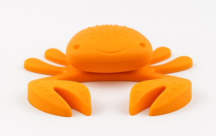 Buton pentru mobila copii Joy Crab, finisaj portocaliu cu clesti portocalii CB, 25 mm [4]