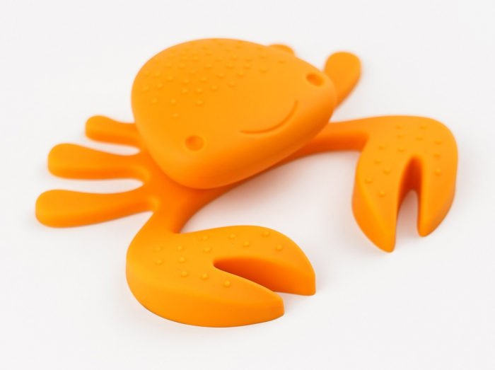 Buton pentru mobila copii Joy Crab, finisaj portocaliu cu clesti portocalii CB, 25 mm [3]