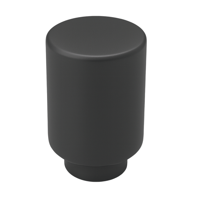 Buton pentru mobila Defne, finisaj negru mat CB, Ø:22 mm [1]