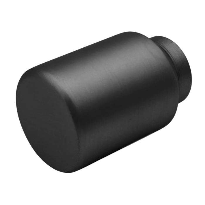 Buton pentru mobila Defne, finisaj negru mat CB, Ø:22 mm [2]