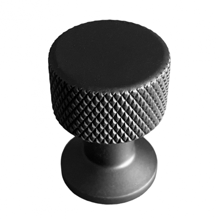 Buton pentru mobila Demir, finisaj negru mat CB, Ø:22 mm [2]