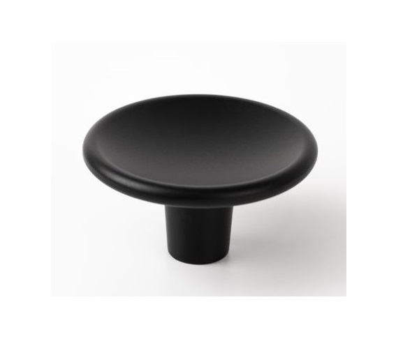 Buton pentru mobila Disc Zamak, finisaj negru mat, D 38 mm [4]