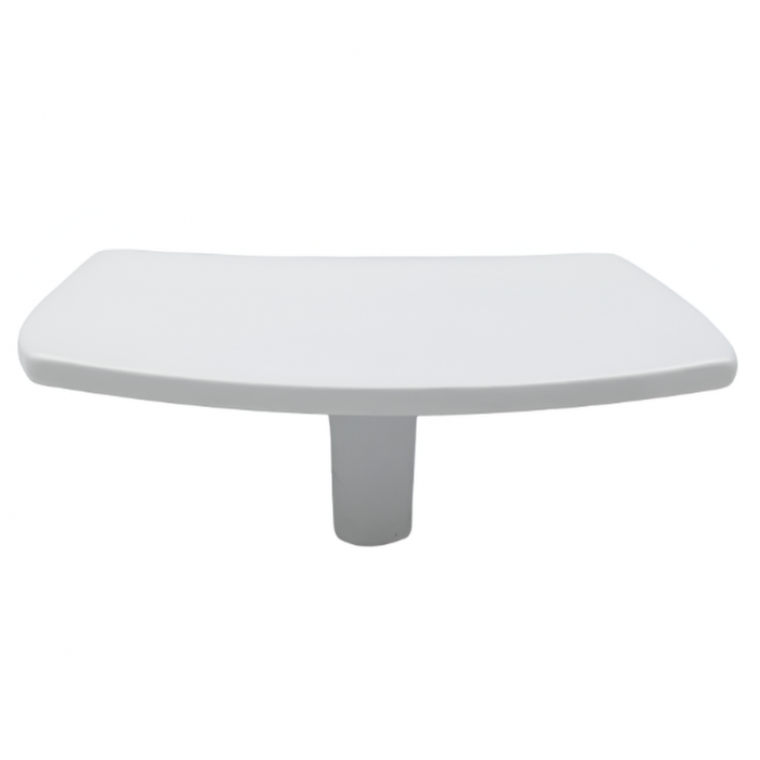 Buton pentru mobila Donau, finisaj alb, 67x67 mm [3]