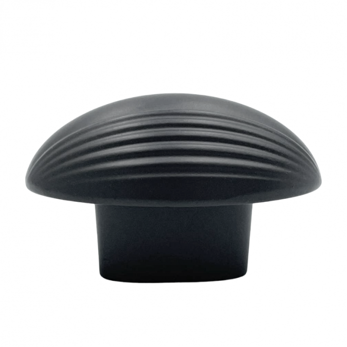 Buton pentru mobila Eluno, finisaj negru cobalt, 51x32 mm [2]