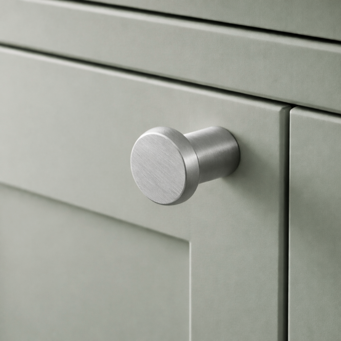 Buton pentru mobila Fase, finisaj otel inoxidabil, D:23 mm [3]