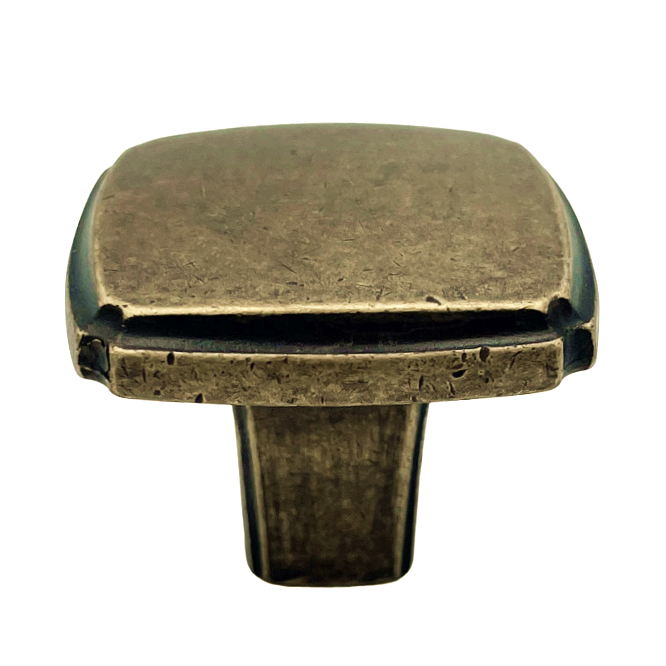 Buton pentru mobila Ferdi, finisaj alama antichizata CB, 34X34 mm [2]