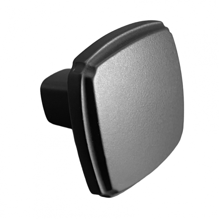 Buton pentru mobila Ferdi, finisaj negru mat CB, 34X34 mm [3]
